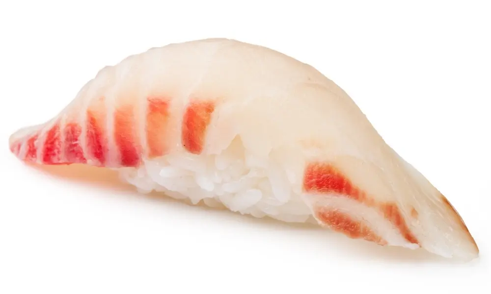 Snapper sashimi over rice at Osaka sushi, a Japanese Restaurant in Rochester